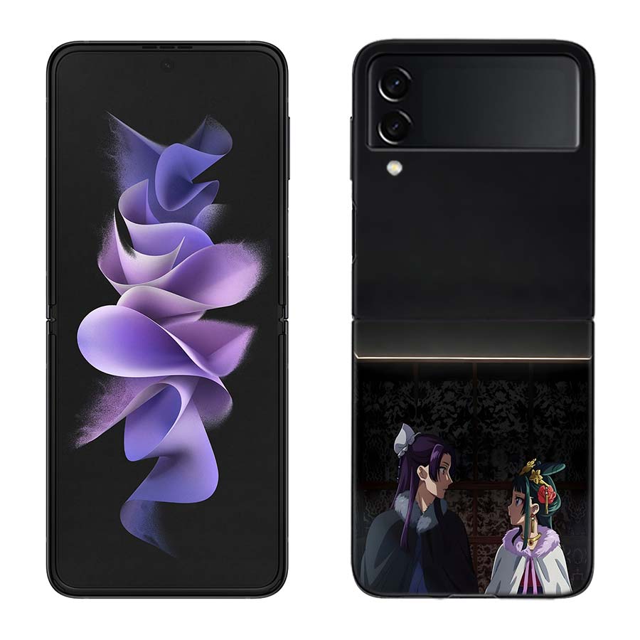 The Apothecary Diaries Phone Case For Samsung Galaxy Z Flip 6 4 3 5G Funda Black Coque Hard Z Flip 7 Cover Z Flip 5 Capa Fashio