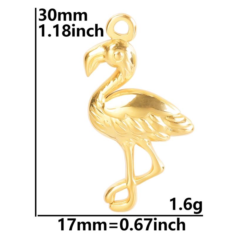 6pcs/Lot Animal Pendant Hummingbird Charms For Jewelry Making Earrings Necklace Stainless Steel Charm Cute Accessories Materials