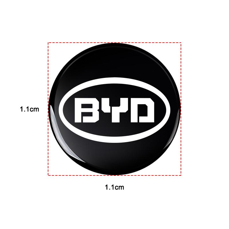 5/10Pcs For BYD F3 I3 F0 F6 S6 S8 E5 E6 G3 G6 L3 S7 M6 Tang Song Qing Yuan Max Act 3D Metal Styling Car Remote Key Logo Sticker