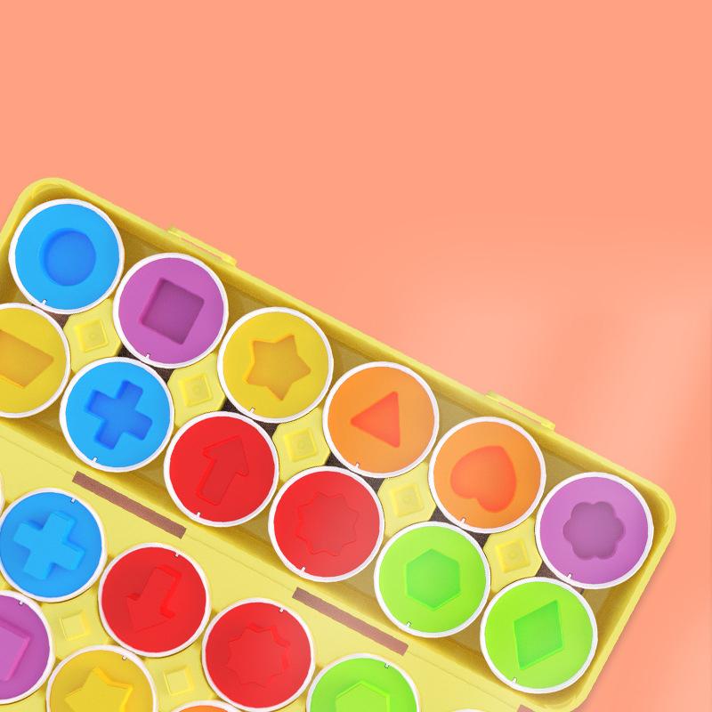 Matching Eggs Puzzle Set, 12-Piece Number & Color Sorting Learning Toy, Fine Motor Skills Development Game, Travel-Friendly Gift