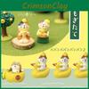 Resin Craft Miniature Gift Set With Yuzu Cats And Ducks For Home Decor And Collectors