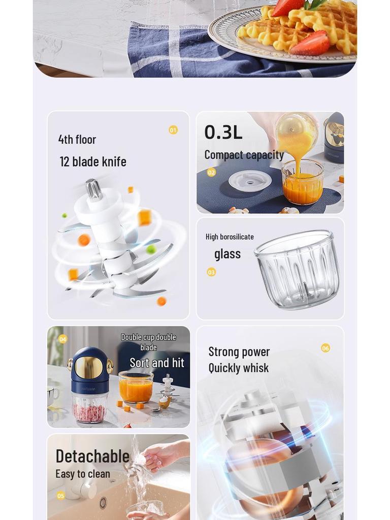 OSTMARS Baby Food Maker - Multifunctional Mini Blender & Processor for Infant Puree