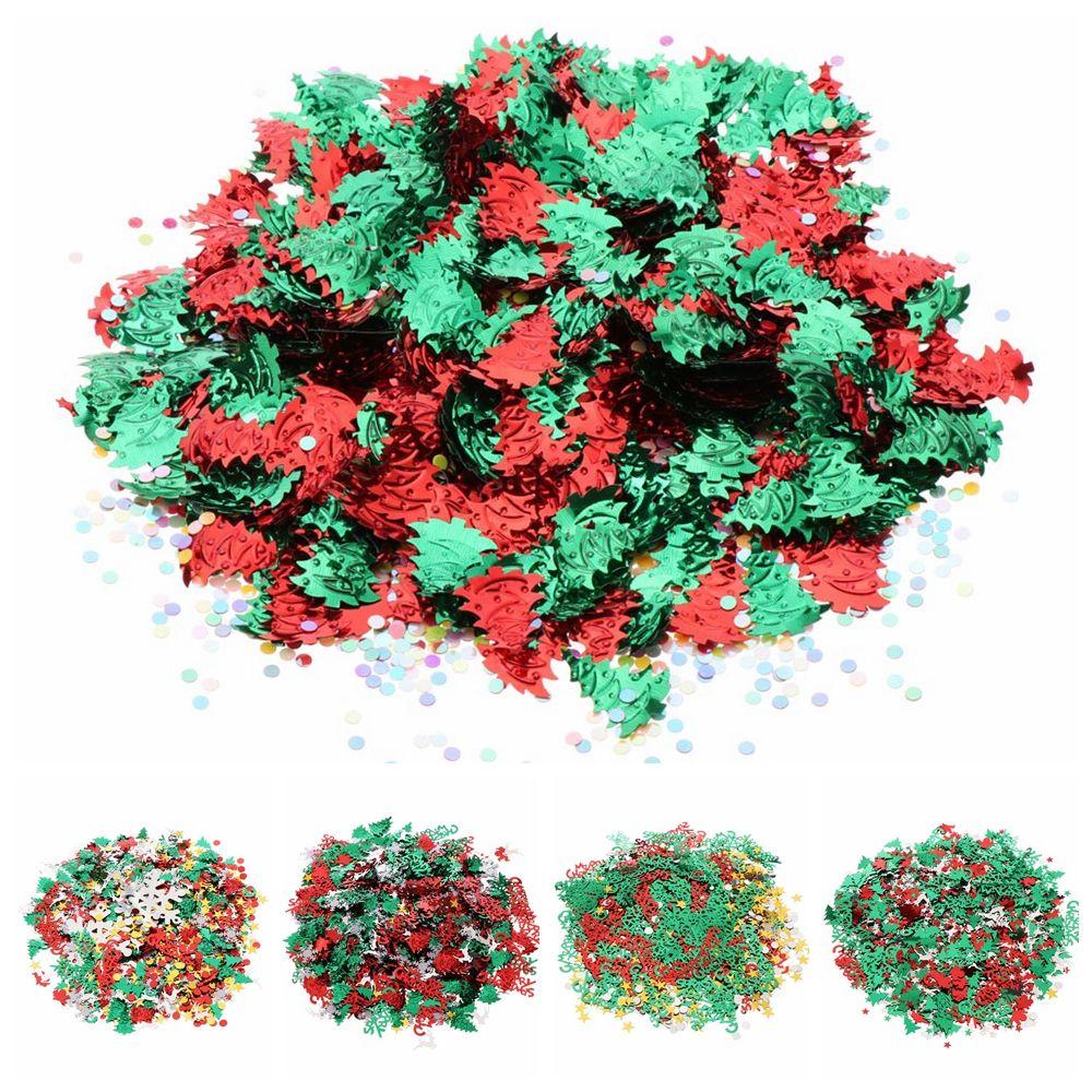 60g Mixed Color Xmas Home Confetti Tinfoil Sequins Christmas Decoration Party Supply