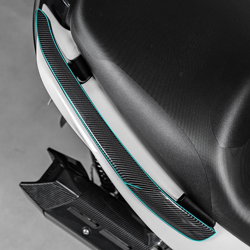 For Motor Bike ZONTES 350E Motorcycle Carbon Fiber Stickers Fairing Kits Pasted On Bike Plastic Area Accessories Refit Decals