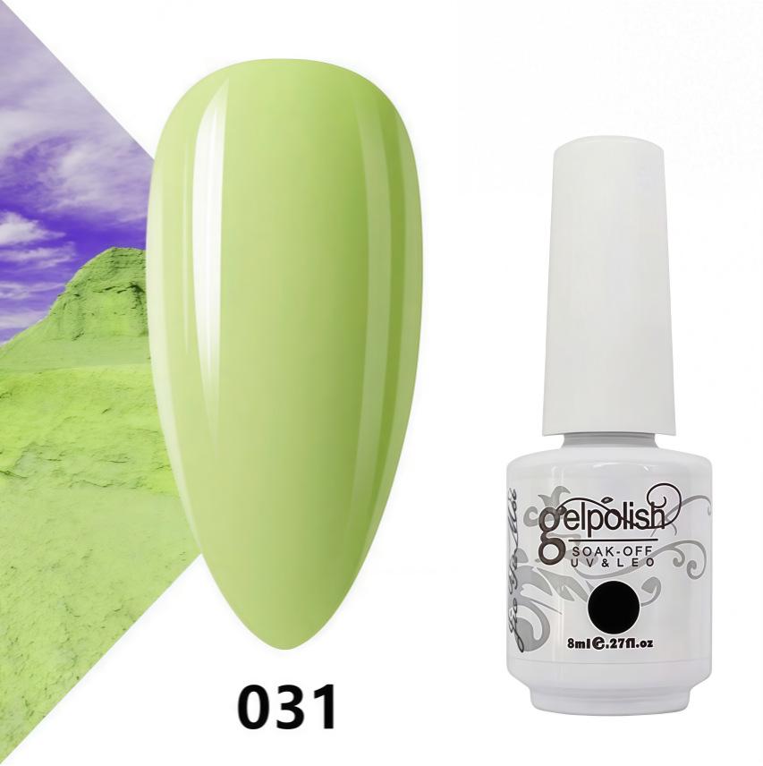 Amber Gel Polish Set: Gel Polish Manicure Kit with Whitening, Base Coat, and Sealer.