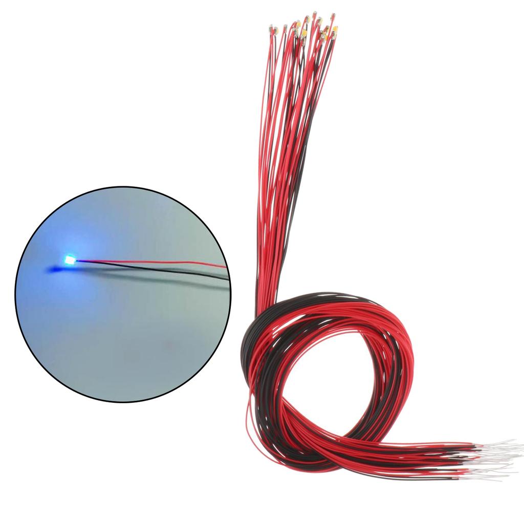 10/20 Stück 0805 Vorverdrahtete SMD LED Leuchtdiode Mikro-Litz Länge 11,8 Zoll Elektronische Komponente Modell Verdrahtete LED-Leuchten