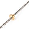 T8 Stainless Steel Trapezoidal Leads Screw Rod High Strength 3D Printer Metal Screw Rod For Industrial Machinery