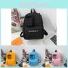 Modern Korean Style Kids Canvas Backpack Lightweight Large Capacity For School Age 3 To 6 Years