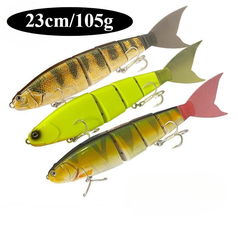 23cm 105g Floating lure Wobblers 4 sections Swimming Fishing lure Jointed Fishing Lure Predators Bait