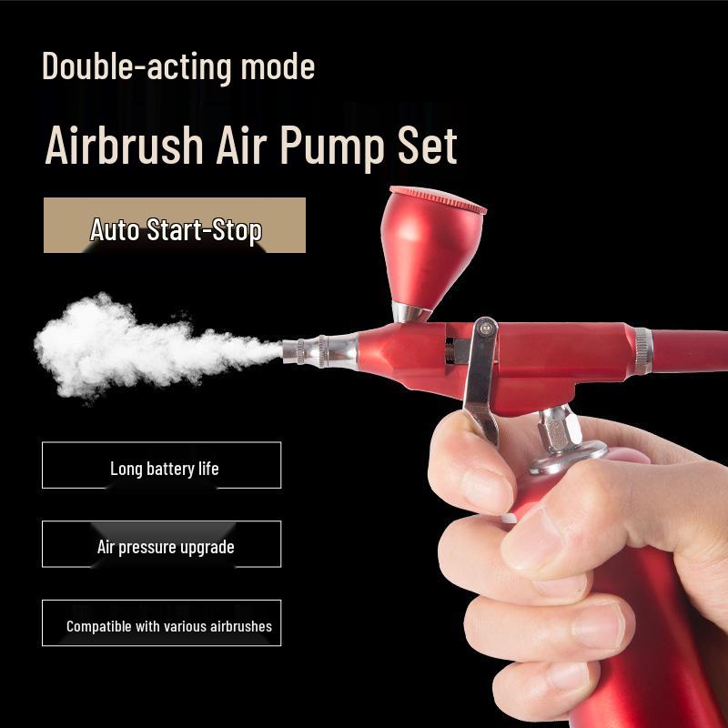 Electric Rechargeable Airbrush for Models, Makeup, Nail Art, Crafts, Hair, Cake, Furniture Repair.