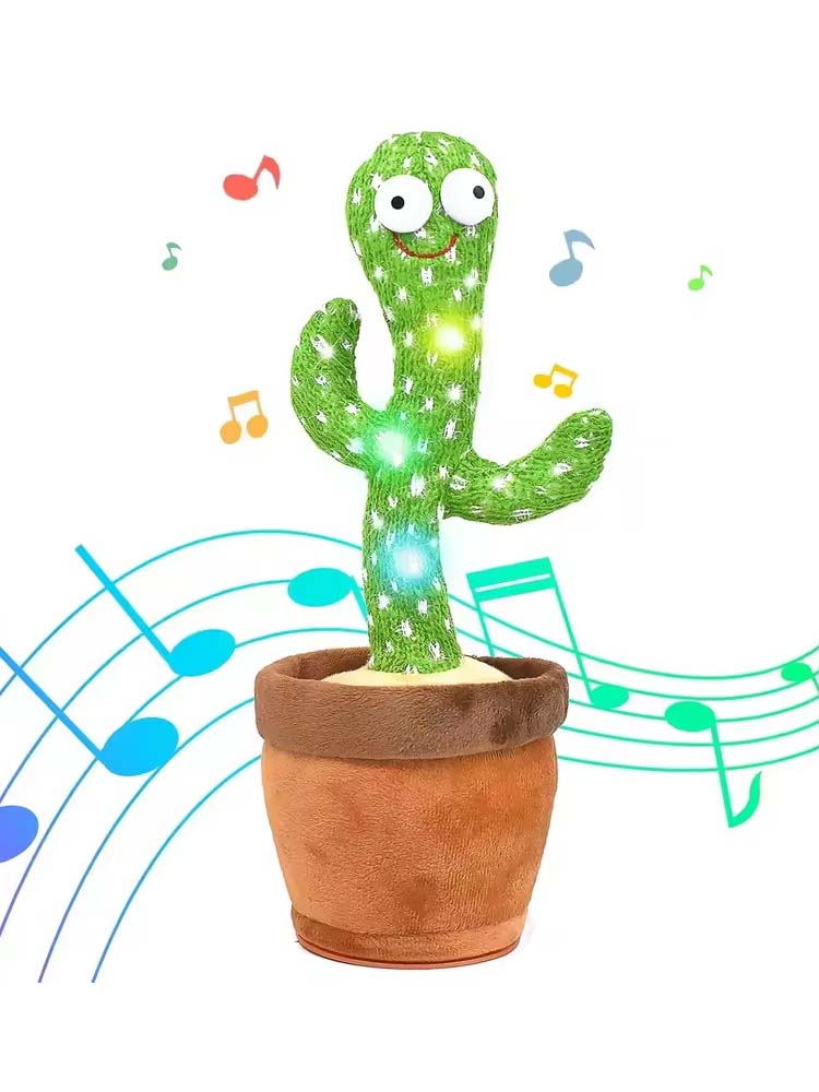 

New Education Dance Cactu Plush Toy Repeat Talking Songs Interactive Wriggle Singing Toy Kid Babies Christmas Gift Entertainment