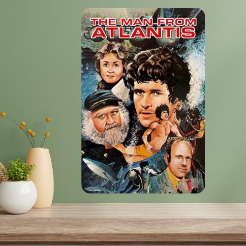 The Man from Atlantis Classic TV Show Metal Poster Sign 20x30cm(7.8x11.8inch)