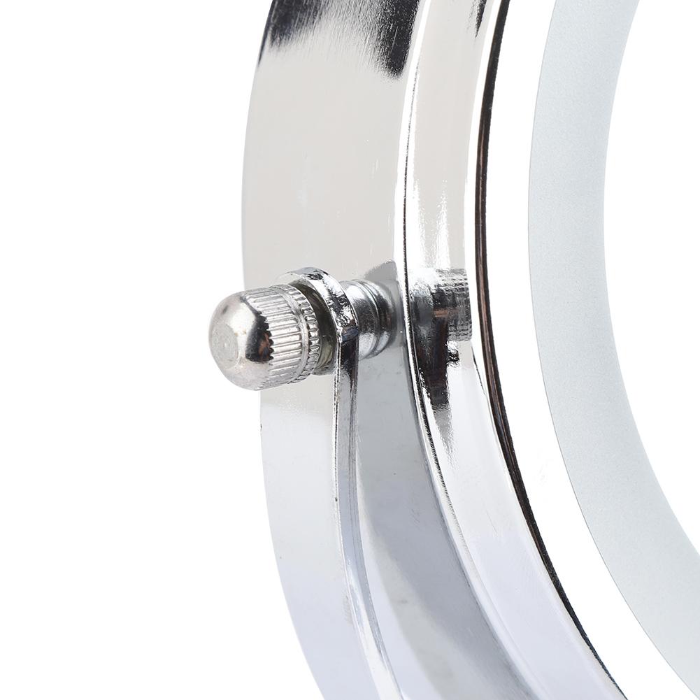 6 inch Round Bathroom Vanity for Shaving / Makeup LED Light Magnifying Mirror