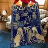 Muzyczna Koc L-Led Z-Zeppelin Nadziany Flanelowy Koc Odpowiedni do Kanap Łóżek Biur Podróży Krzeseł Kempingowych