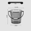 ZISIZ Transparent Plastic Bucket & Basin Set