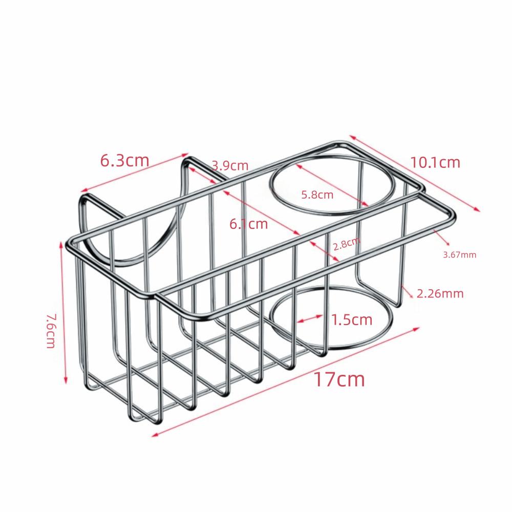 Rust Resistant Sponge Holder Stainless Steel Kitchen Drying Rack Sink Organizer  Kitchen Sink