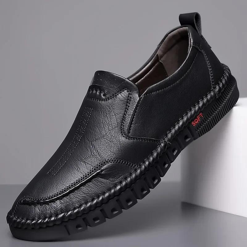 Men's Casual Loafers Comfortable Shoes for Men Summer Men's Sneakers  Business Leather Shoes  Shoes Breathable