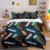 Music Instrument Pattern Background Print Bedding Set 1 Duvet Cover 2 Pillowcases for Adult and Children Luxury Gift Full Size