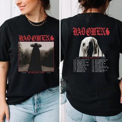Vintage Bad Omens Tour Shirt 2026, Retro Bad Omens Rockband T-Shirt für Fans