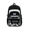 Schoolbag wholesale 1011 large capacity student schoolbag plaid contrasting color college style multi-layer backpack short trip backpack female