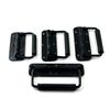 Black Spring Loading Cupboard Handles Foldable Iron Hardware Space Saving Solution Smooth Grip 6pcs for Kitchen Bathroom