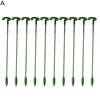 10 Peças Suporte para Planta em Vaso Universal Bom Suporte Leve Girassol Vegetais Haste de Fibra de Vidro para Jardim