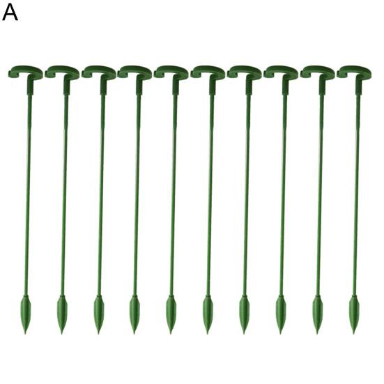 10 Peças Suporte para Planta em Vaso Universal Bom Suporte Leve Girassol Vegetais Haste de Fibra de Vidro para Jardim
