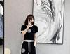 Elegant Women's Summer Casual Suit: Stylish Wide-Leg Pants Two-Piece Set for an Age-Reducing Street Style.