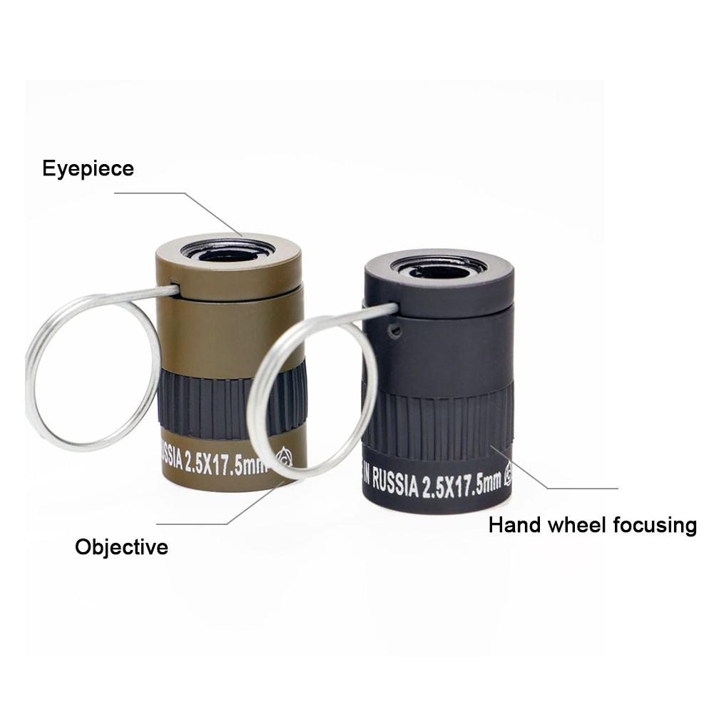 2.5X17.5MM HD Eye Protection Mini Telescope Single-Tube Telescope With Finger Buckle