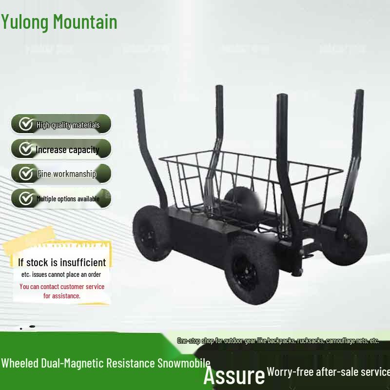 Dual Magnetic Resistance Wheeled Fitness Sled