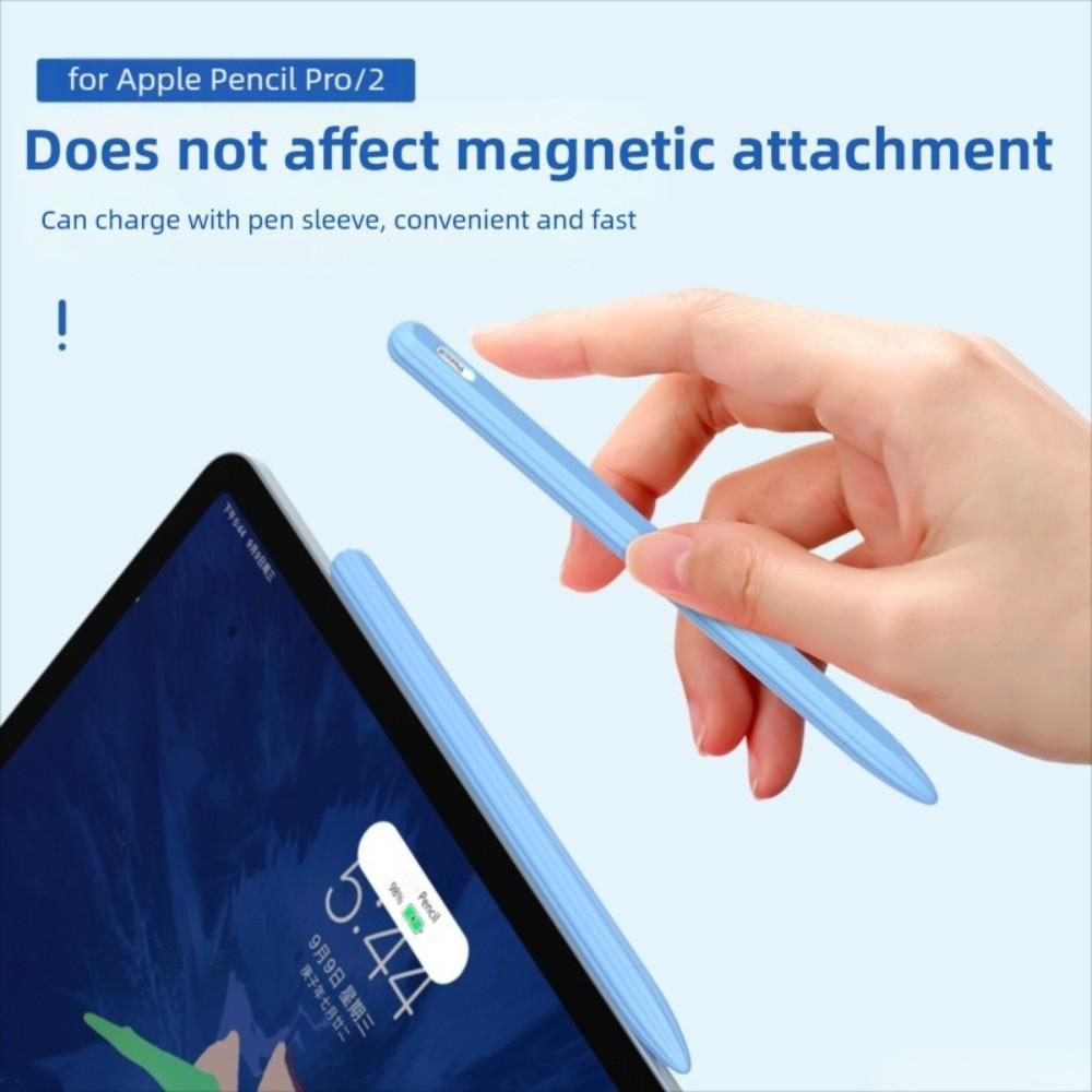 Custodia in Silicone per Matita Tablet Antiurto Antiscivolo Custodia per Stylus Ergonomica Colorata Copri Penna Touch Screen per Apple Pencil Pro/2