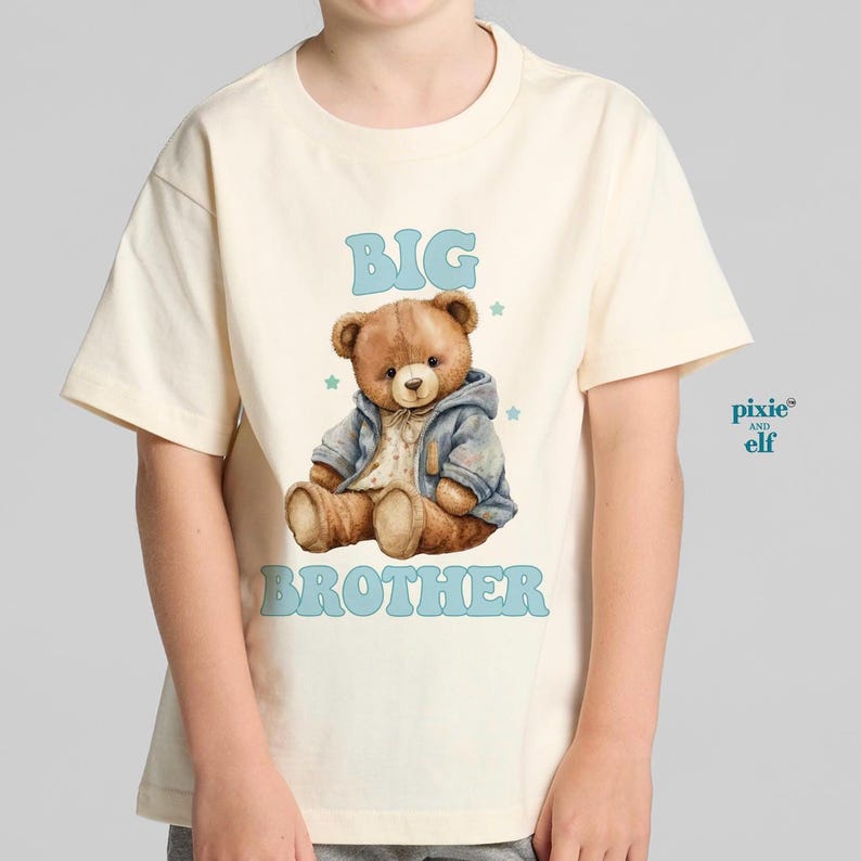 Big Brother Bear T shirt, soon to be a big brother, pregnancy announcet shirt, , big brother gift, toddler kids bear shirt 100
