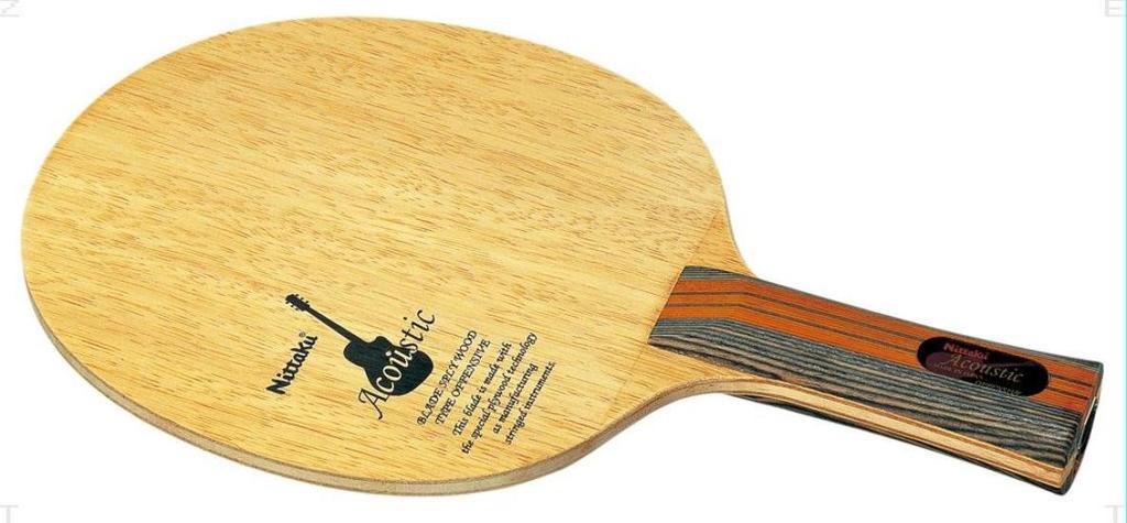 Nittaku Table Tennis Racket, Acoustic, Shakehand, Offensive, 5-Ply, Flare, NE-6760