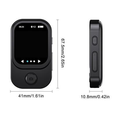 Player MP3 MP4 com Tela Sensível ao Toque de 2 Polegadas, Câmera Rotativa, Rádio, Cabo 5.3, Expansão por Cartão TF, Dispositivo Multimídia Portátil