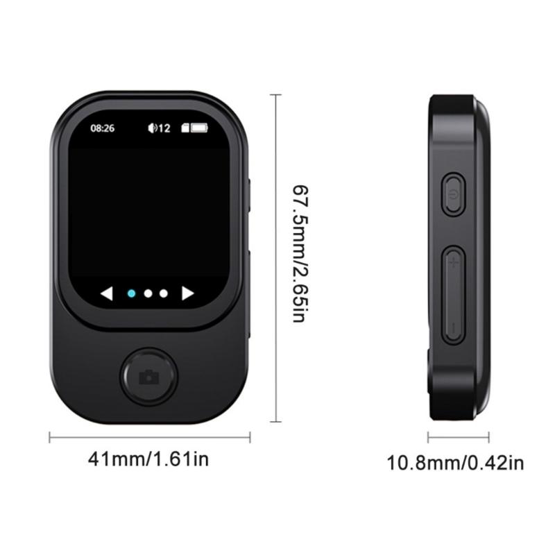 Multifunctional MP4 Player 180° Rotating Lens Frequency Radio Recording Radio 5.3 Touch Display Cable Support