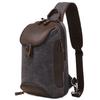 Vintage Canvas Zip Chest Bag Waterproof Men'S Crossbody Vintage Shoulder Bag Custom Men'S Unisex Crossbody Bag