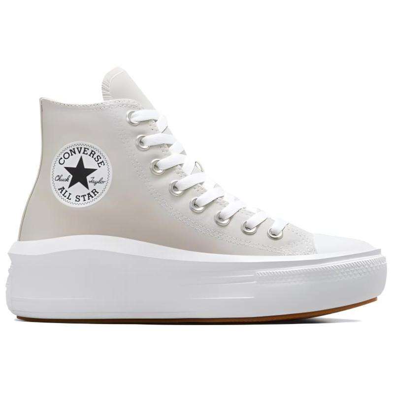 Converse Chuck Taylor All Star Stilvoll und Vielseitig Abriebfest Atmungsaktiv High-Top Espadrilles Damen Hellgrau