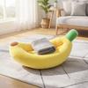 Banana Cat Bed Cute Banana-Shaped Washable for Kittens