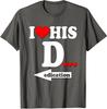 Funny Valentine's Day Couple Matching I Love Design T Shirt