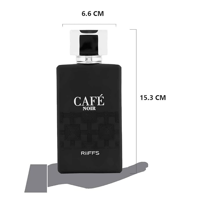 RiiFFS Cafe Noir Importowany Długotrwały 100ml Męski Perfum, Świeży Korzenny, Orientalny i Drzewny, Kojący Zapach