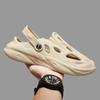 New men's sandals men's summer trendy men's coconut hole shoes men's outer wear hollow beach sandals slippers men's