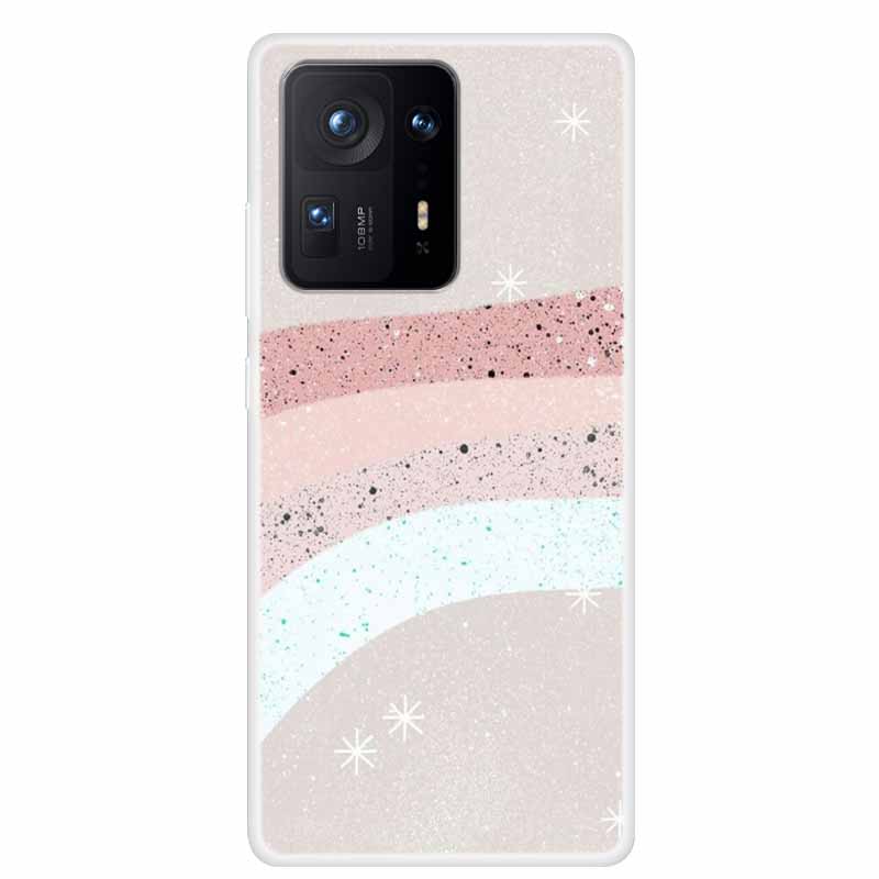 For Xiaomi Mix 4 Case Luxury Soft Silicone Back Cover Phone Case For Xiaomi Mi Mix4 Coque TPU Cartoon 2106118C Fashion Funda