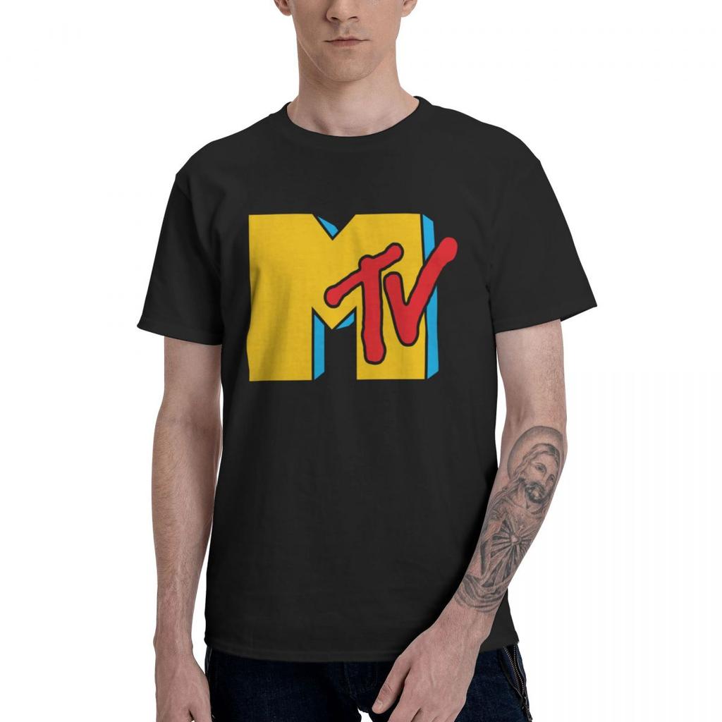 Fashion MTV Music Television TShirts 100 Cotton Round Neck Unisexs T Shirts Short Sleeve PlUnisex Tee Clothes Summer