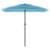 Blue Sun Umbrella with Steel Pole 248 X 248 X 248 Cm