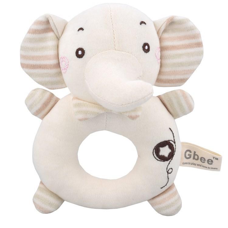 Gbee Organic Cotton Infant Rattle Toy Set For Emotional And Intellectual Development