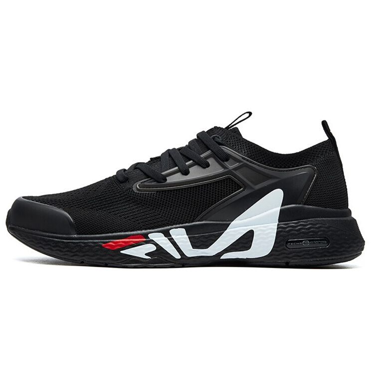 Fila Mind 3s Totem Lace-Up Fabric TPU Low-Top Casual Running Shoes Men Sneaker Black A12M122106FBK