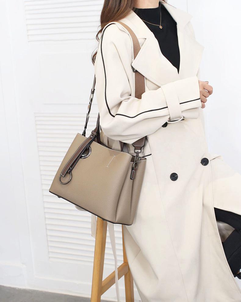 Genuine Leather Women's Versatile Crossbody Shoulder Bag, Top Grain Cowhide Handbag 2023