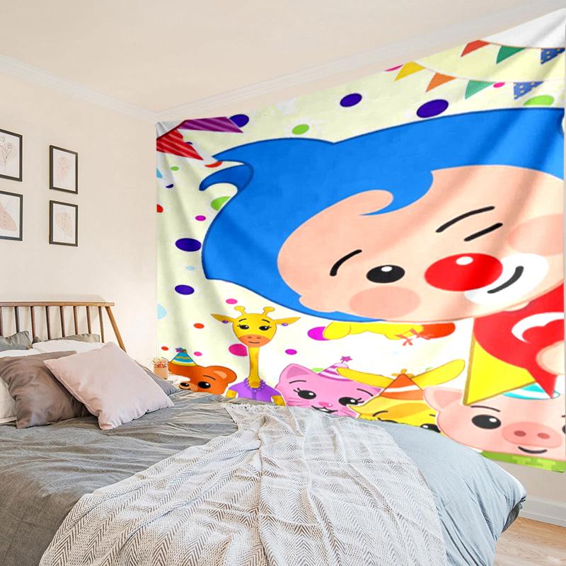 Colorful Clown Music Tapestry, Unique Design Tapestry, Wall Decor for Bedroom,Livingroom, Playroom,Heartwarming Fan Holiday Gifts
