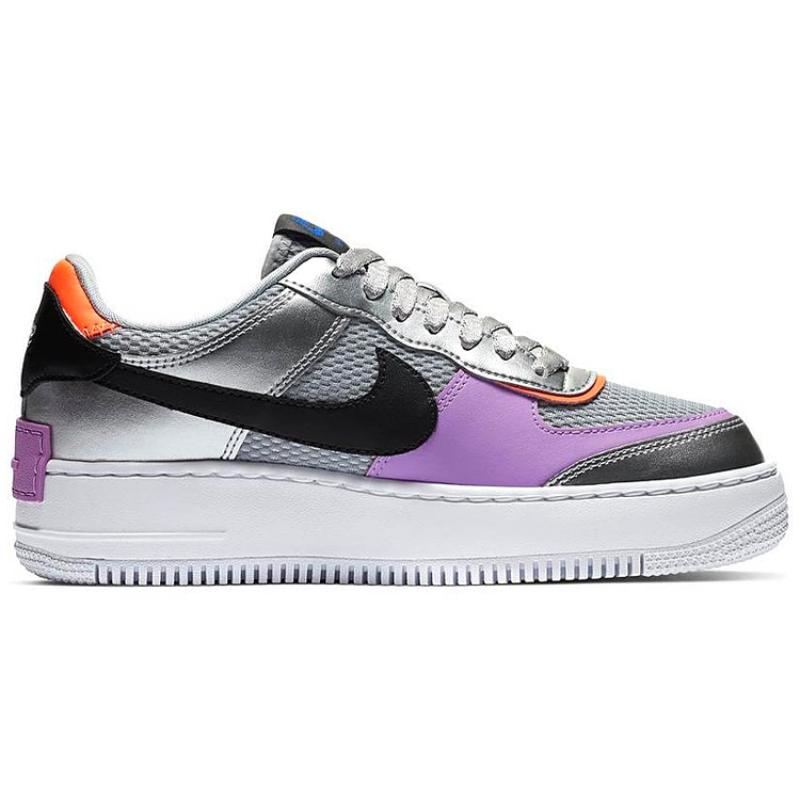 Nike Air Force 1 Low Shadow Metallic Silver Women's Sneakers CW6030-001