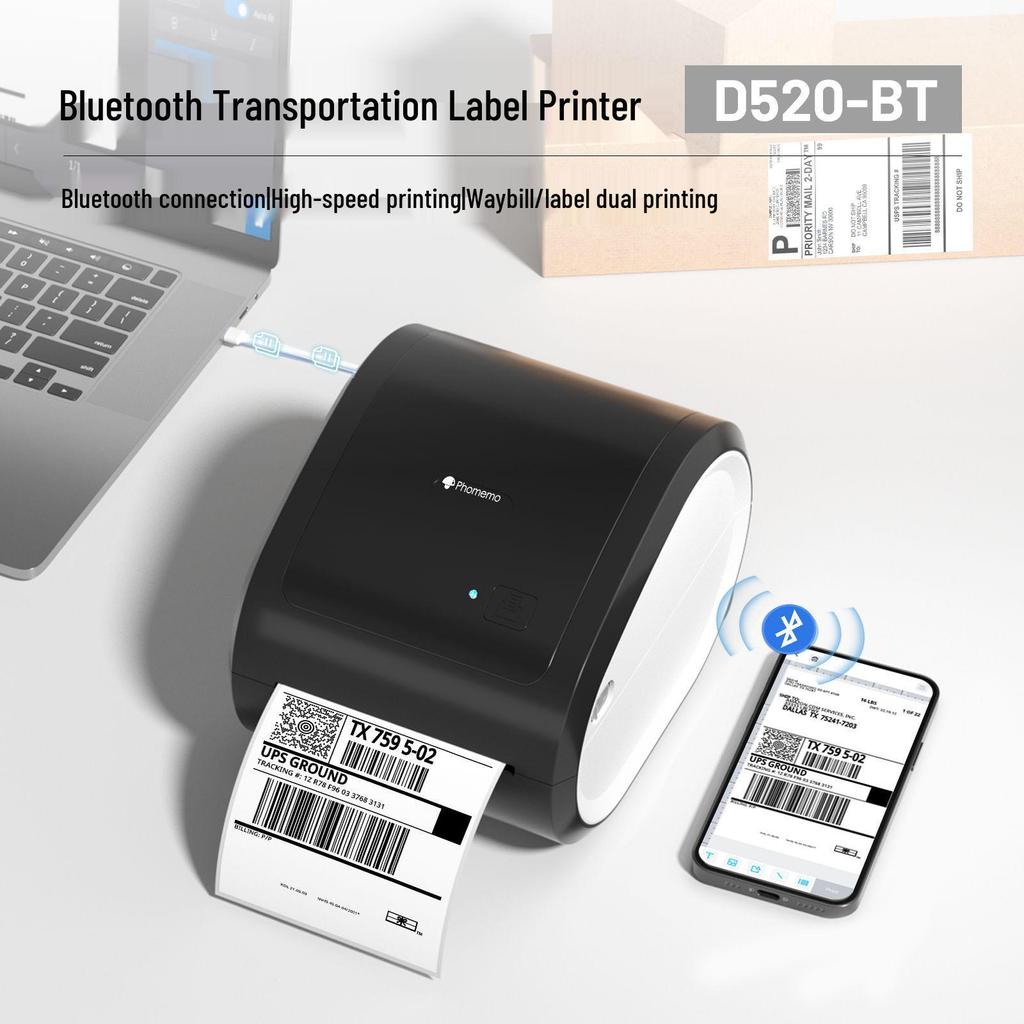 Phomemo Express Printer: Portable Wireless Thermal Label Maker, Inkless and Mobile Phone Compatible.